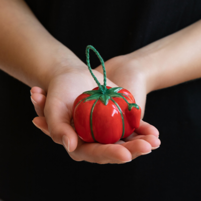 Tomato Pin Cushion Keepsake Ornament