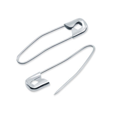 1-1/16" Curved Coiless Safety Pins