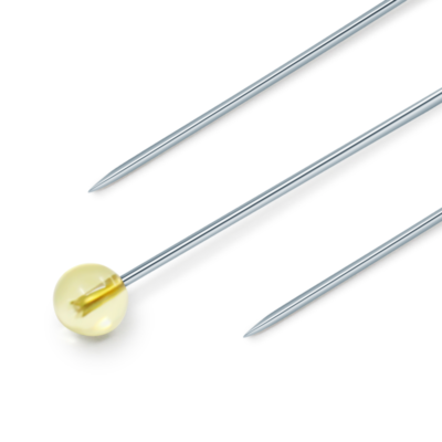1-3/8" Crystal Glass Head Pins