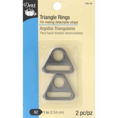 1" Triangle Rings