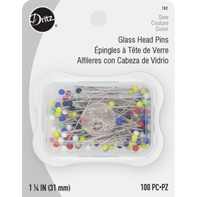 Glass Head Pins