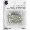 1-3/8" Extra-Fine Glass Head Pins