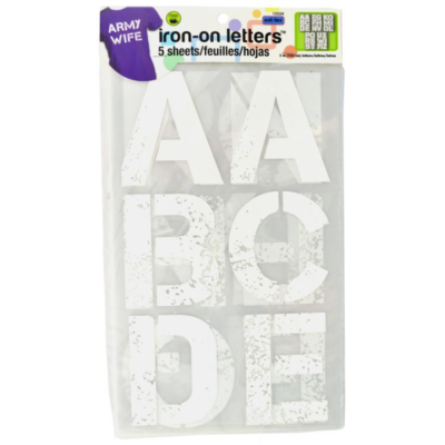 Soft Flex Iron-on Letters