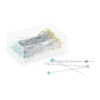 1-7/8" Crystal Glass Head Pins