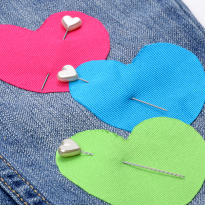 Heart Pearlized Pins